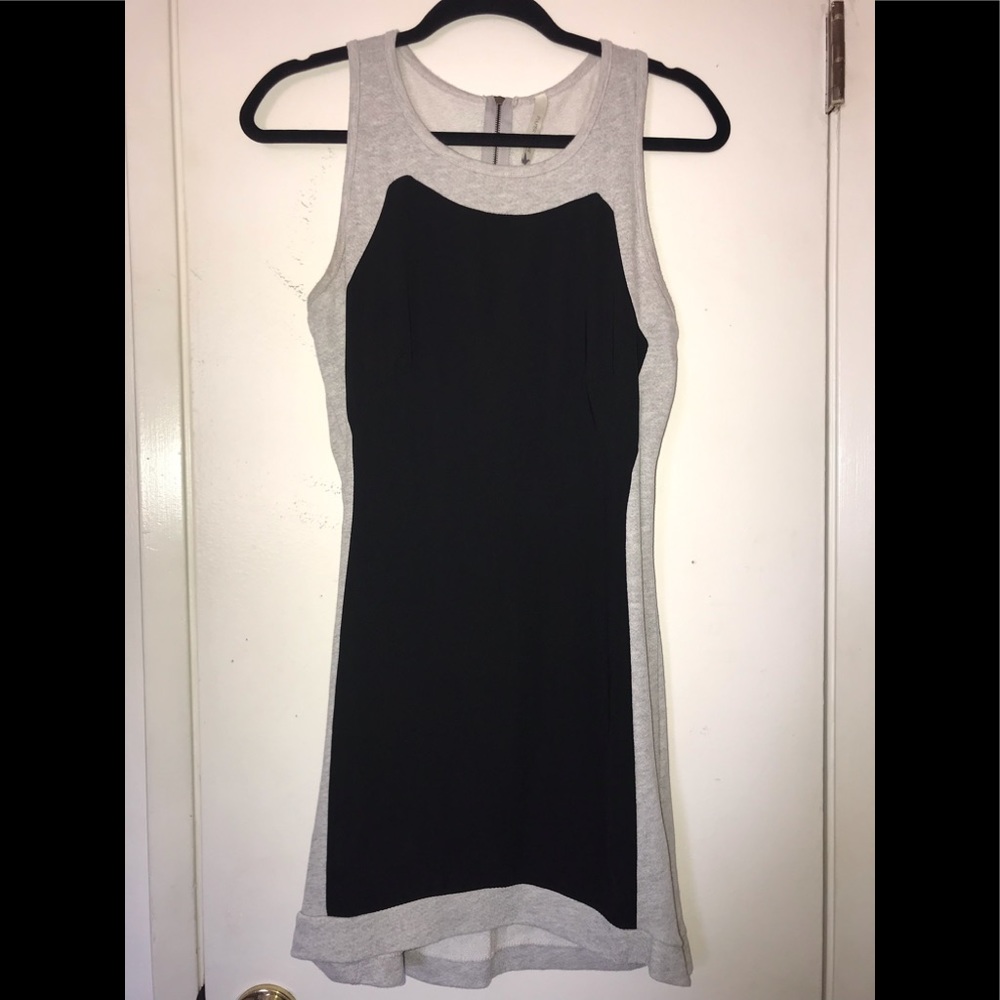 Sweater dress black and gray